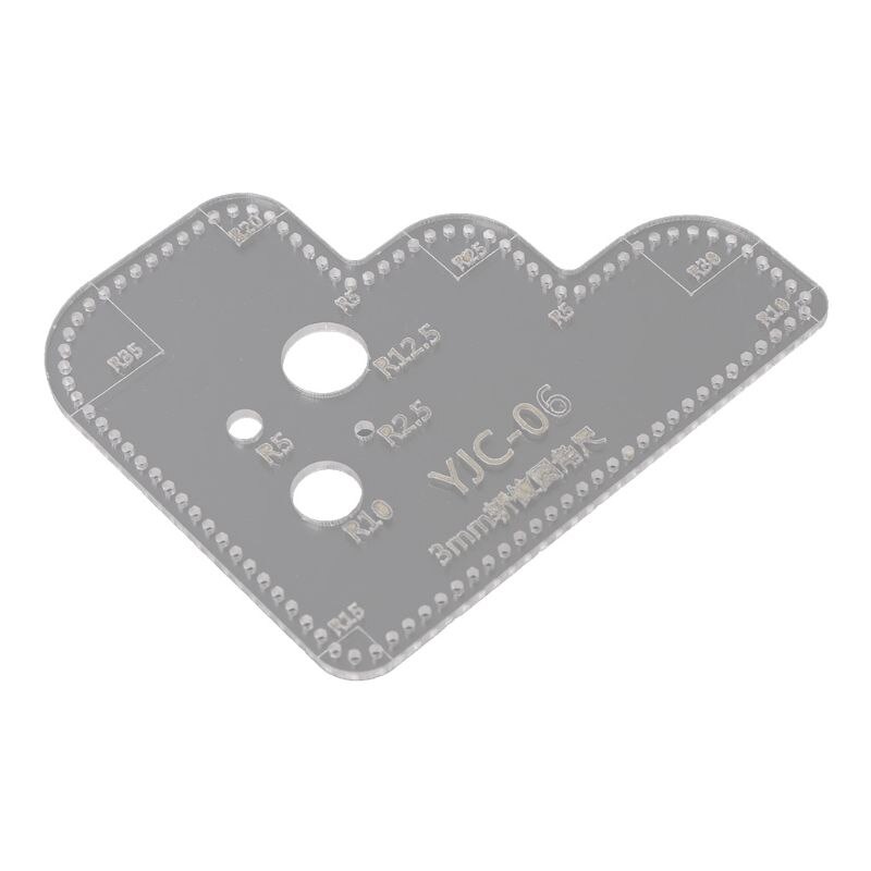 Leder Handwerk Plexiglas Acryl Schneiden Schablone Schablone Für DIY Scrapbooking Präge Dekorative Ecke NäHenne Werkzeug: 06