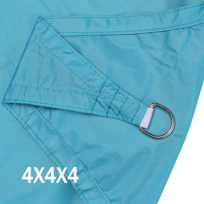 Waterdichte Zon Onderdak Driehoek Zonnescherm Bescherming Outdoor Luifel Tuin Patio Zwembad Zeil Luifel Camping Schaduw Stofkap: Blue 4x4x4m