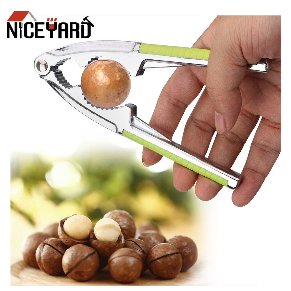 Niceyard Grenen Pecan Hazelnoot Tang Rvs Notenkraker Notenkraker Sheller Opener Quick Walnut Cracker Multifunctionele