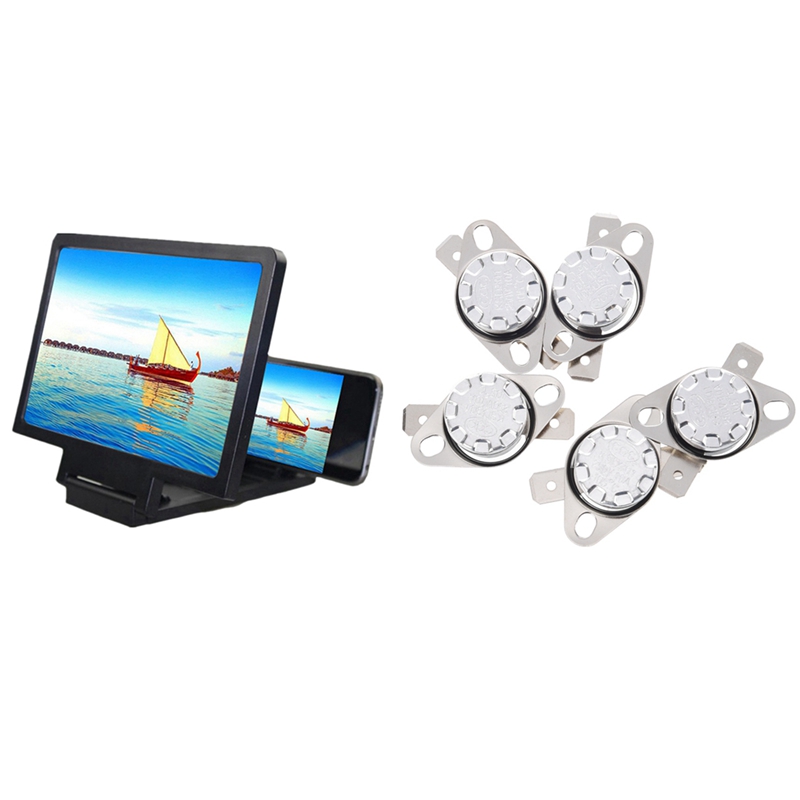 5X KSD301 Nc Thermostaat Schakelaar 105 Celsius 250V Met Screen Vergrootglas 3D Smart Mobiele Telefoon Films Versterker: Default Title