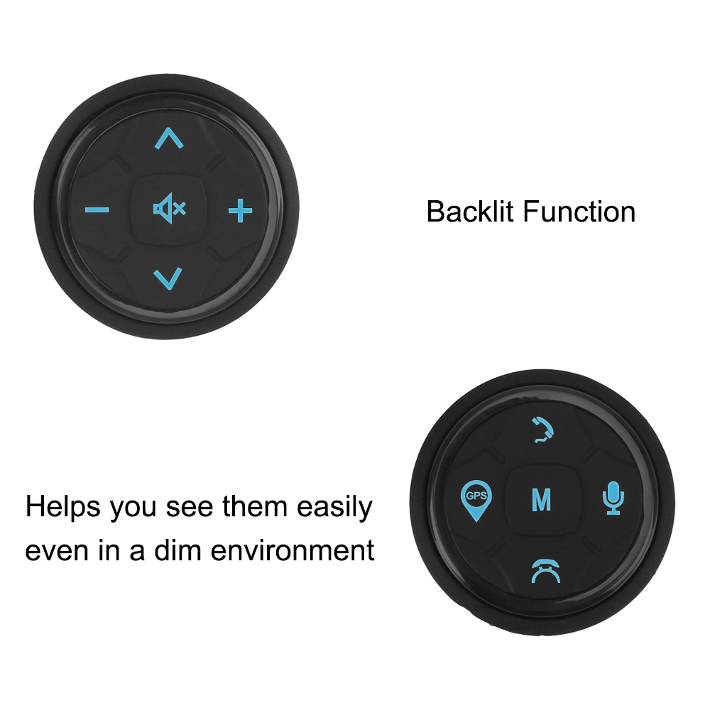 Controller per volante per auto senza fili accessori per auto pulsanti per telecomando Radio di navigazione GPS musicale