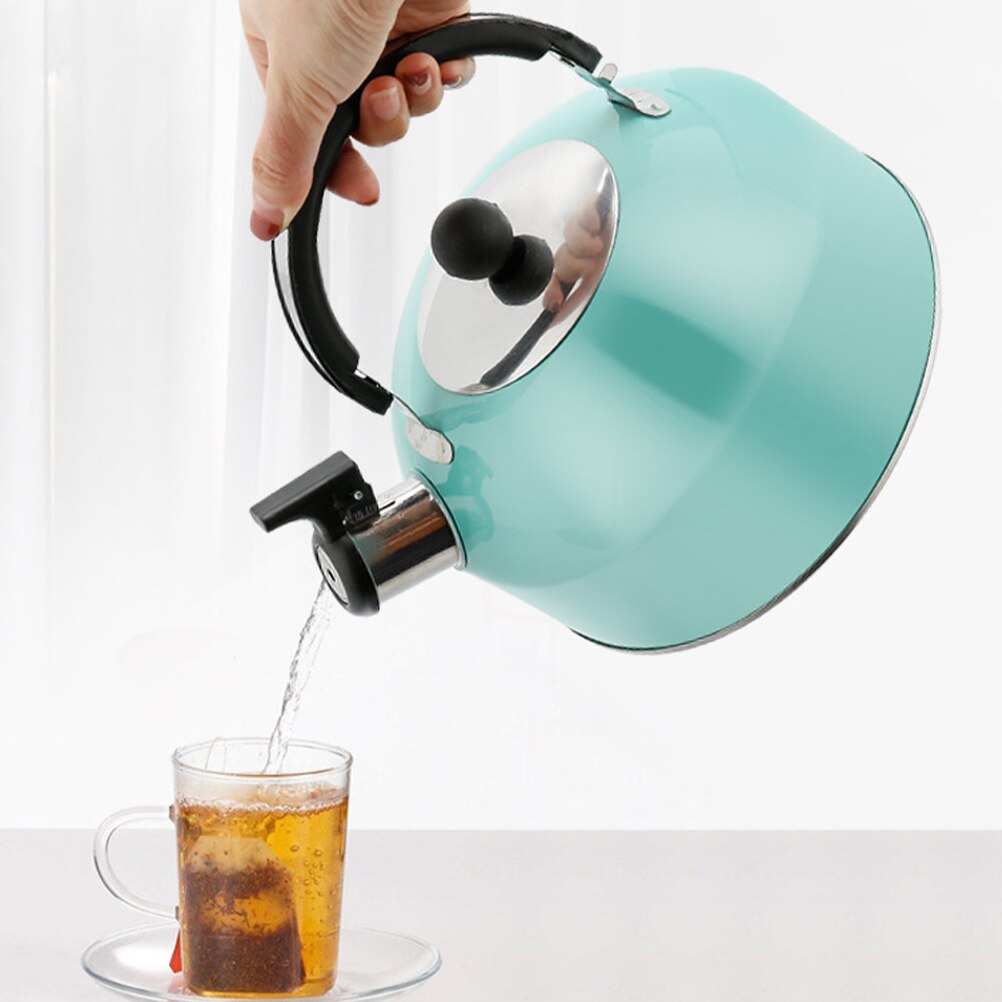 1.8L Stainless Steel Kettle Flat Bottom Kettle Durable Teapot Boiling Kettle Stainless Steel Tea Kettle Kitchen Accessories