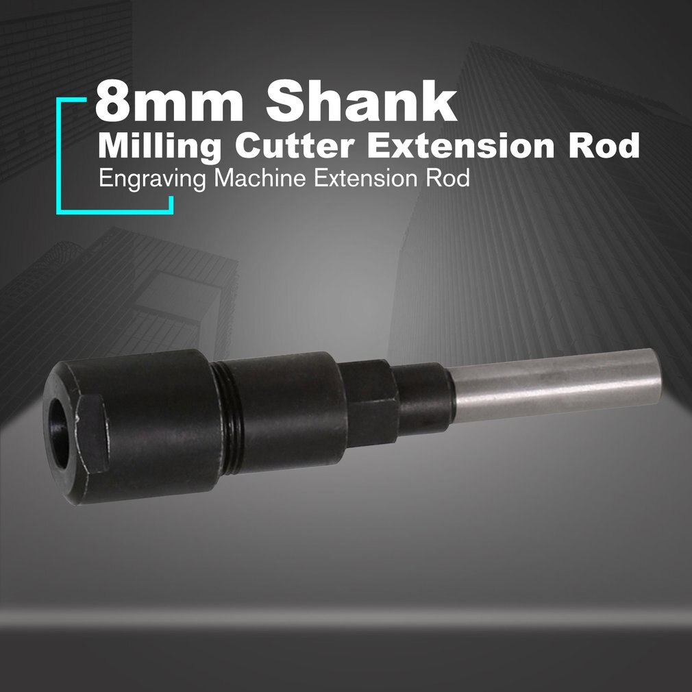 1/4" 8mm Shank Router Bit Extension Rod Collect Engraving Machine Extension Milling Cutter Extension Rod for Wood: B