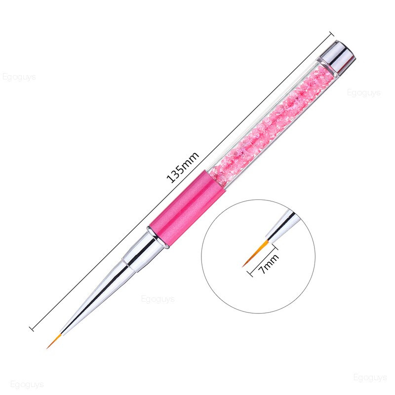 Stylo pour vernis à ongles nail art, lot de 1, dégradé, UV gel, lignes, rayures, grille, outil de manucure, DIY,
