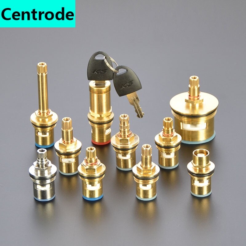 Faucet copper valve core and cold water fast opening triangle valve switch ceramic valve core copper head repair parts