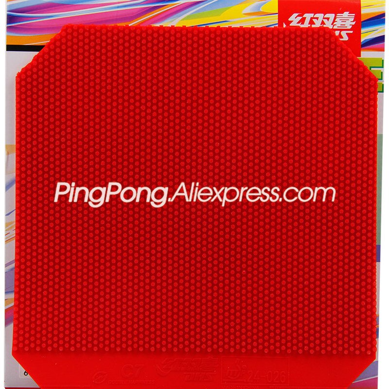 DHS C7 / C-7 Table Tennis Rubber Pips-out Original DHS Ping Pong Topsheet OX / Sponge