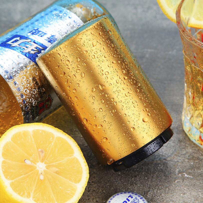 Automatic Beer Bottle Opener Stainless Steel Drinking Beverage Bottles Wine Openers Jar Opener Dining Bar Kitchen Gadgets