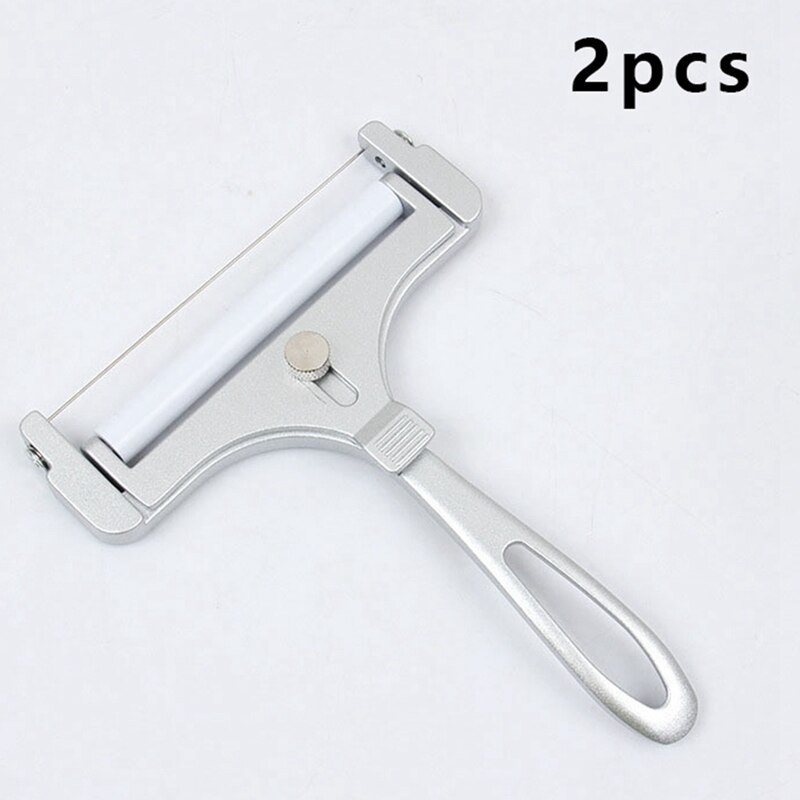 Stainless Steel Cheese Slicer, Adjustable Thickness Wire Cheese Cutter for Soft, Semi-Hard, Hard Cheeses