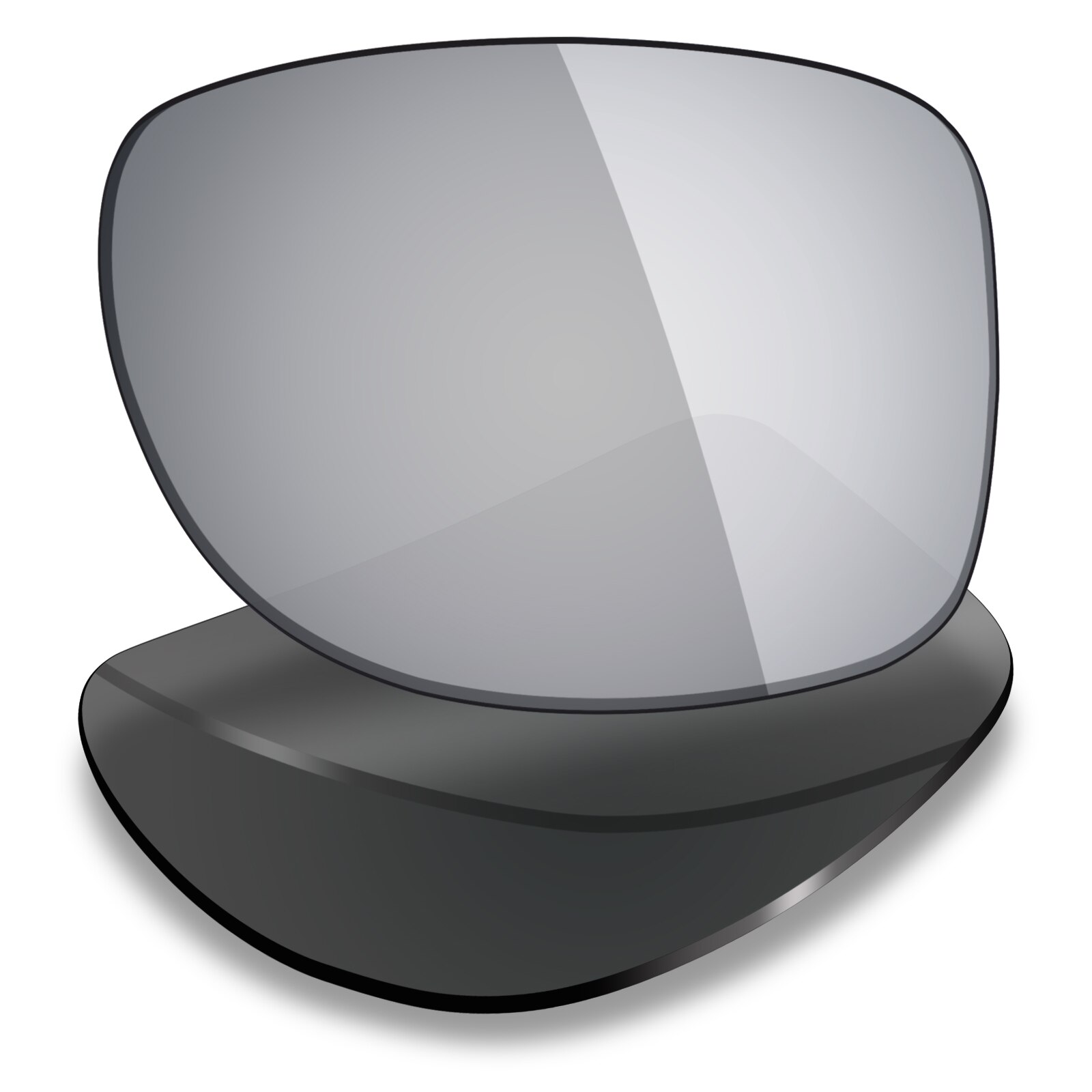 Mryok Gepolariseerde Vervanging Lenzen Compatibel Met Oakley Gauge 8 L OO4124 Zonnebril (Lenzen Alleen)-Opties: Silver Titanium