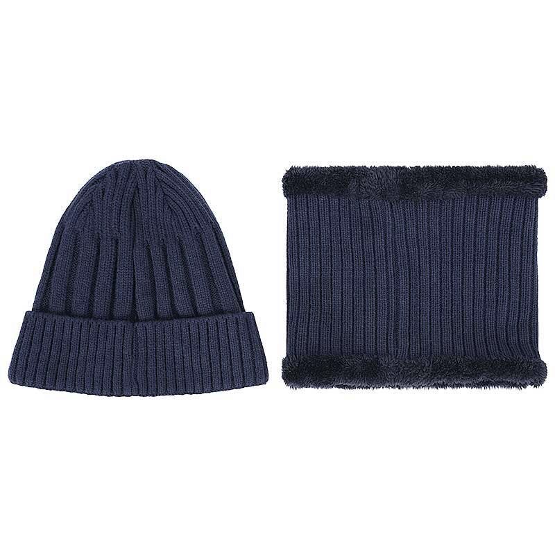 Chapeau écharpe d'hiver en feuille d'érable | Chapeau pour hommes et femmes, chapeau rayé en coton, tricot , ensemble écharpe en velours Plus bavoir épais,