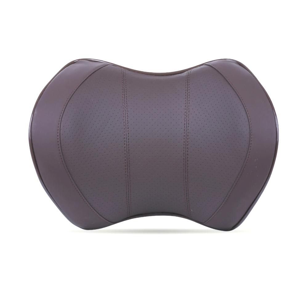 Car Seat Head Neck Rest Massage Auto Pillow Space Memory Neck Headrest Car Cover Vehicular Pillow Seat Headrest Accessories: Brown