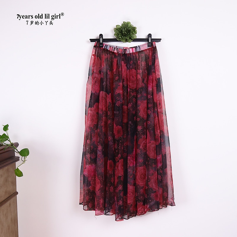 Falda fina transparente para mujer, falda de 7 años, estilo Oriental, India, bollwood EY15,