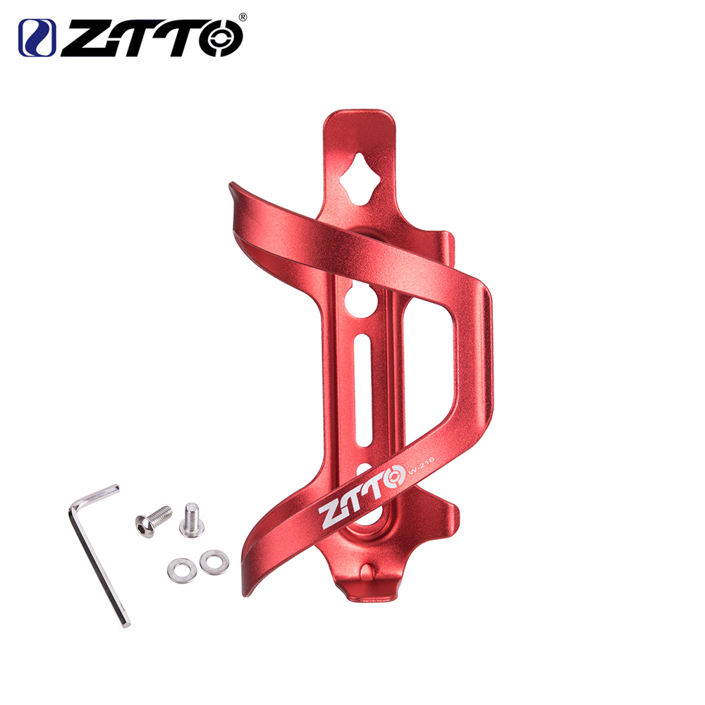 ZTTO vtt porte-bidon ultraléger en alliage d'aluminium haute résistance support d'eau accessoires de cyclisme pour VTT vélo de route: Rouge