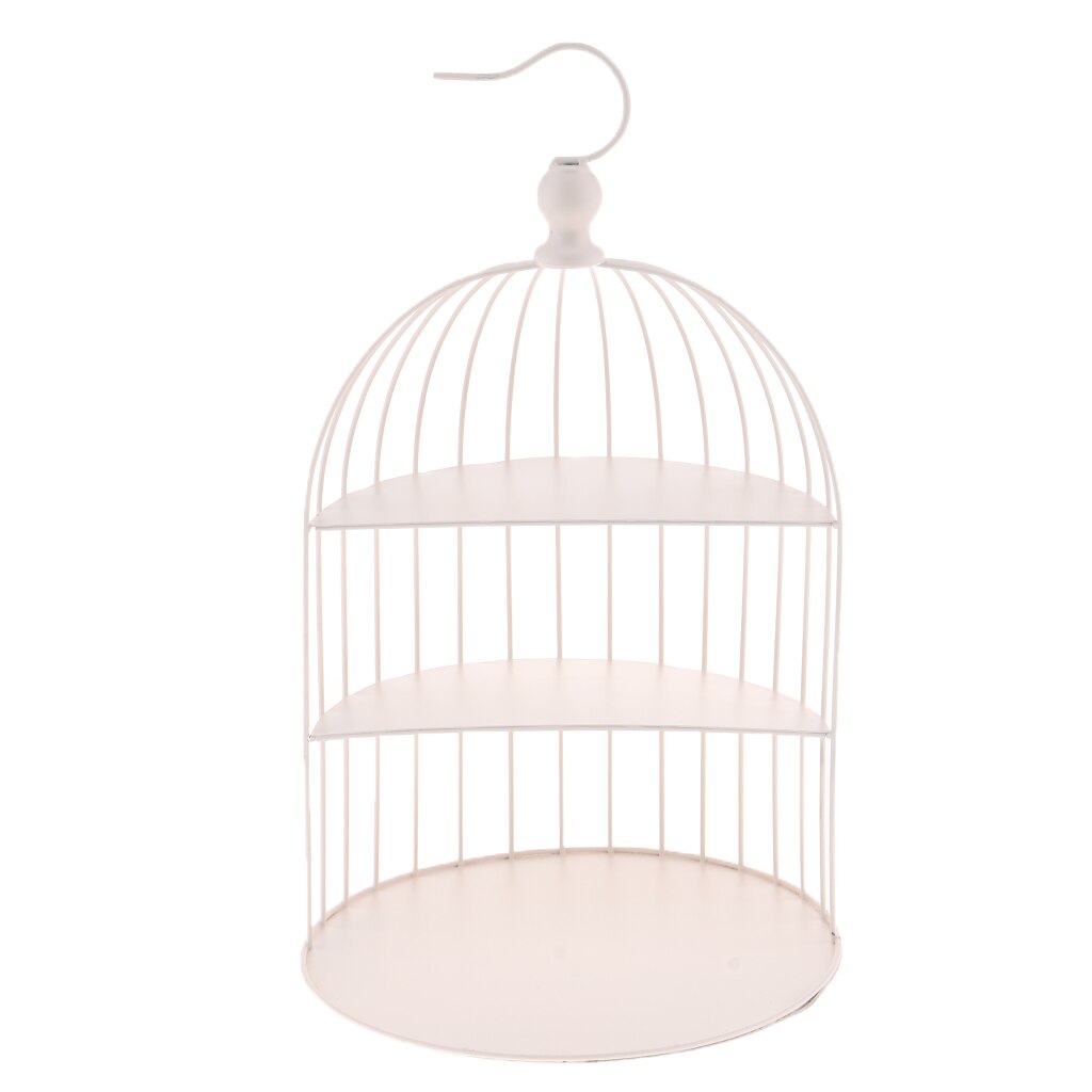 European Afternoon Tea Bird Cage Cake Rack 3-layer Snack Stand Display Stand Tea Break Buffet Tray