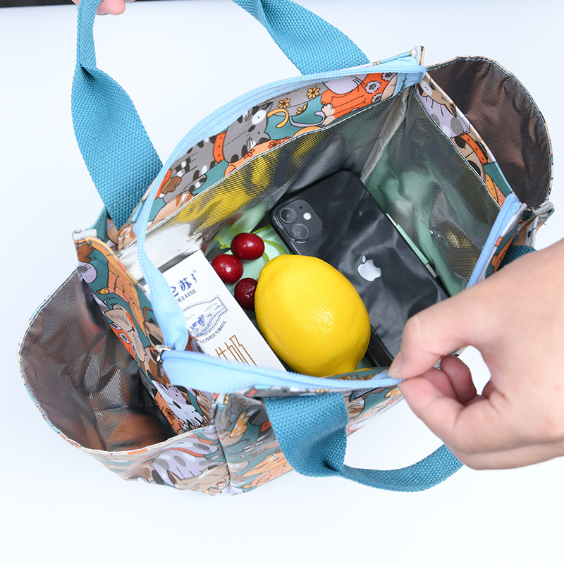 Przenośna torba na Lunch torebka termiczna na żywność dla biura wodoodporna torba dziecięca Bento Cooler Camping piknik na owoce