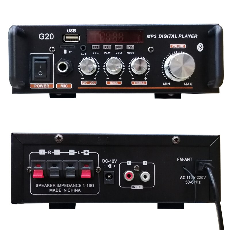 220V 600W Thuis Versterkers Hifi Subwoofer Home Theater Sound System Audio Auto Versterkers Fm Tf Aux MP3 Speler afstandsbediening