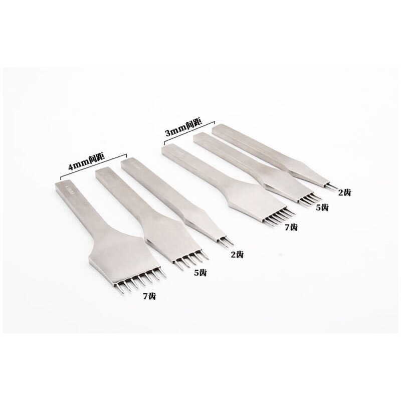 Leather Craft Tools round Hole pricking iron Stitching Punch chisel Tool