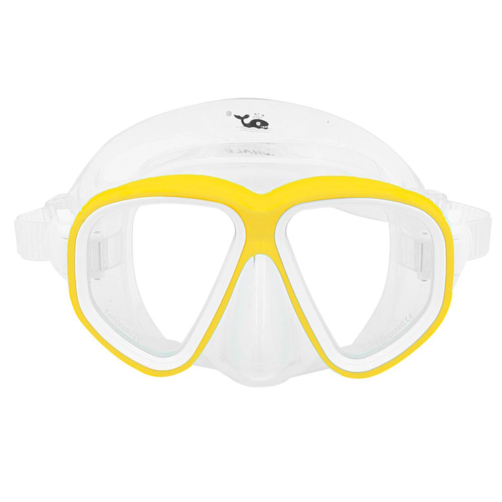 Swimming Diving Goggles Deep Sea Double Sided Goggles Underwater Sports Diving Tool Face Plates MK-500: Yellow