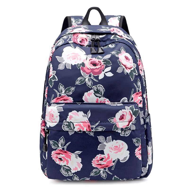 Fengdong fleur impression école sac à dos pour filles sac à dos enfant femme sac à dos de voyage pour ordinateur portable cartable enfants sacs d'école