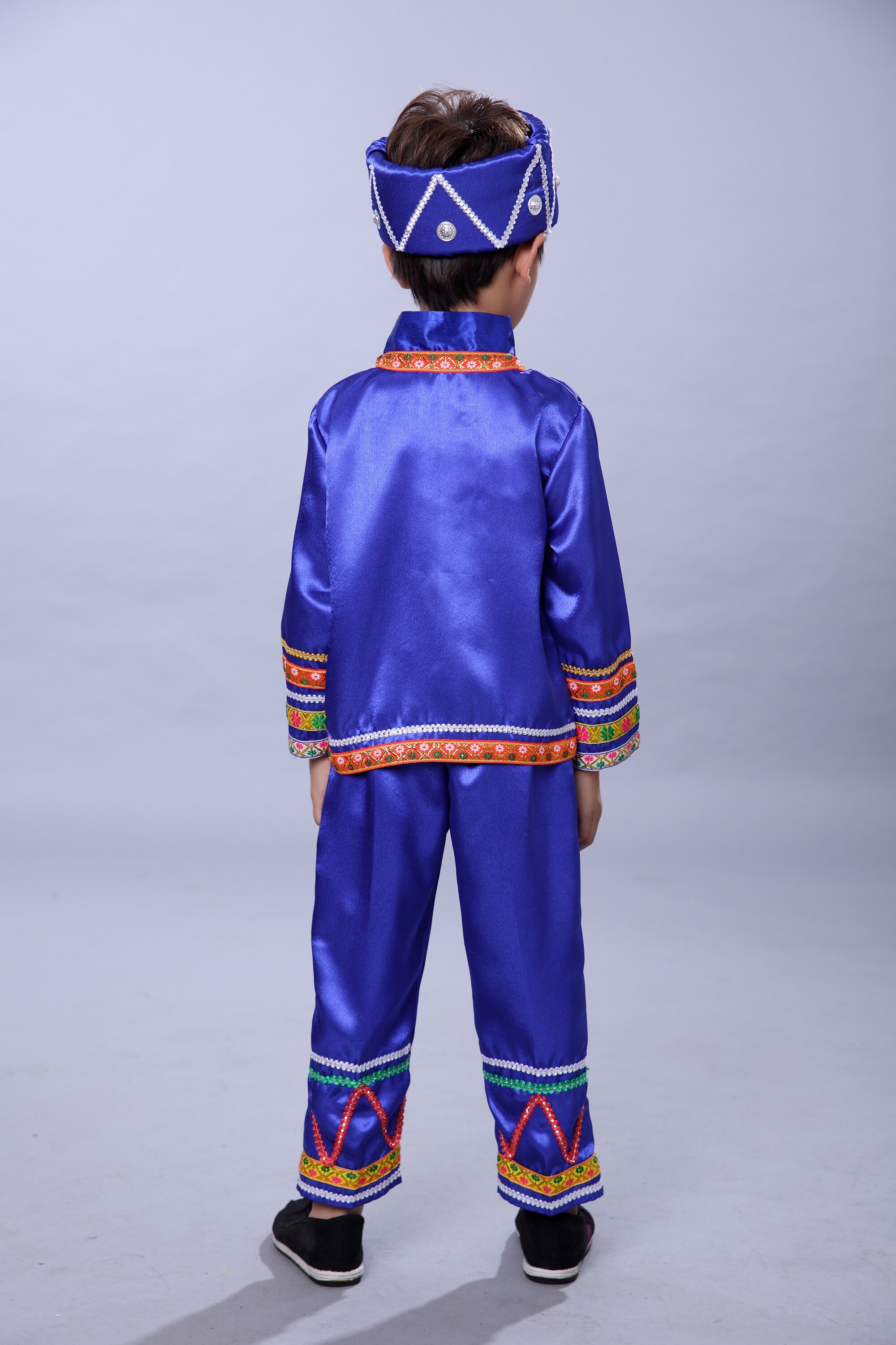 Boy Miao Costumes Chinese Folk Dance Clothing Hmong Clothes Chinese Clothes for Boy