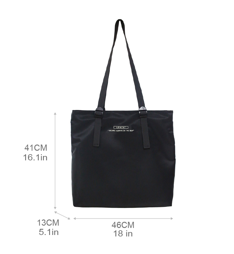 Leacat Tote Bag Nylon Waterproof Korean Hip hop street bag Shoulder Bag Large Capacity Sling Bag Crossbody Bag for women