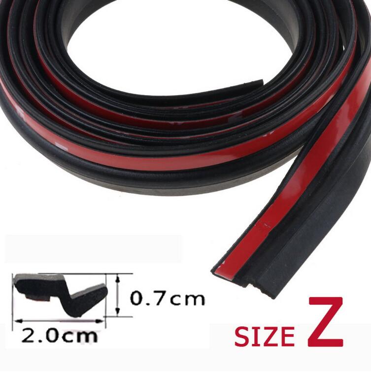 2 Meters Shape B P Z Big D Car Door Seal Strip for Mitsubishi ASX Outlander Lancer EX Pajero