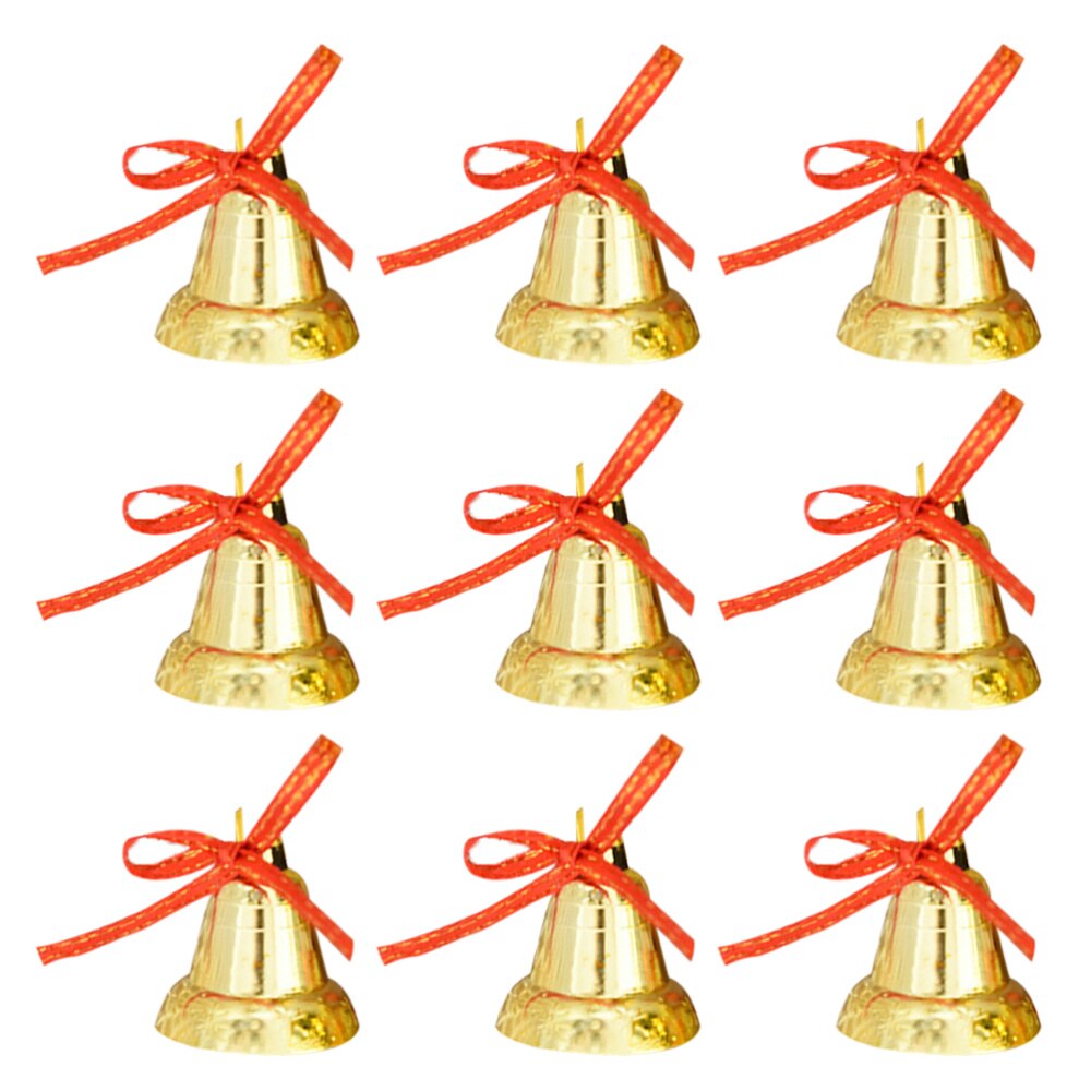 9Pcs Kerst Klokken Mooie Festival Decoratieve Kerstboom Kerstmis Klok Klokken Voor Kerst: Default Title