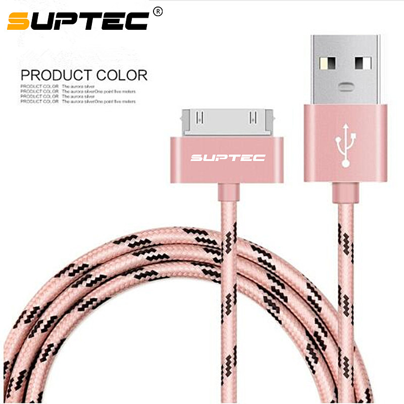 SUPTEC Usb-kabel Lading Snel Opladen voor iphone 4 s 4s 3GS 3G iPad 1 2 3 iPod Nano itouch 30 Pin charger adapter Data Sync cord