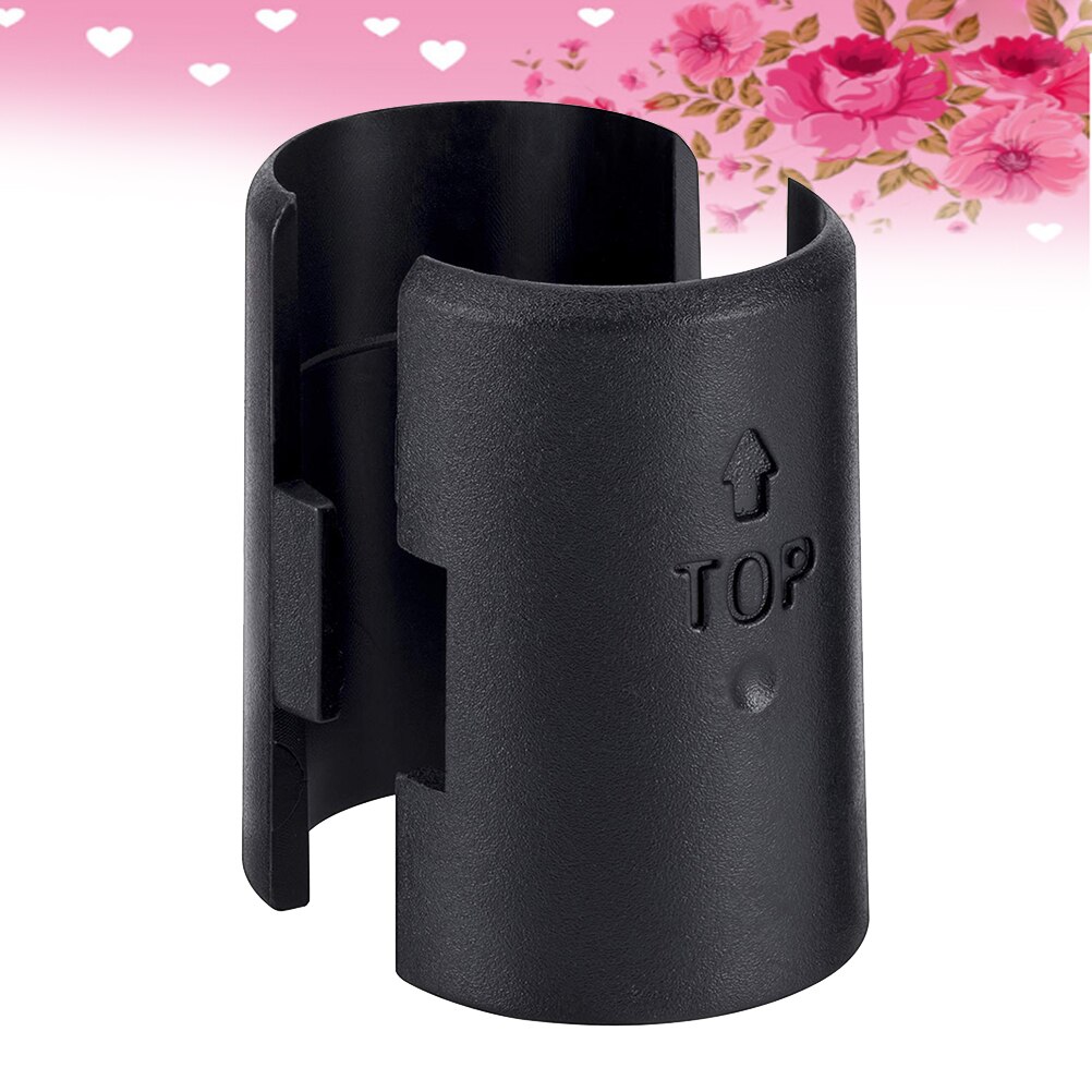 50PCS/Set 19.0 Wire Fixed Plastic Clip For Pipe And Bamboo Pipe Fixing Shelf Lock Clips(Black)