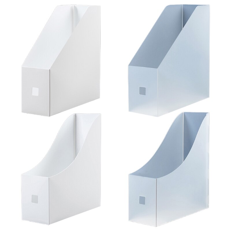Plastic Magazine File Holder Document Organizer Multi-Functional Storage Box Countertop Stationary Case for Home
