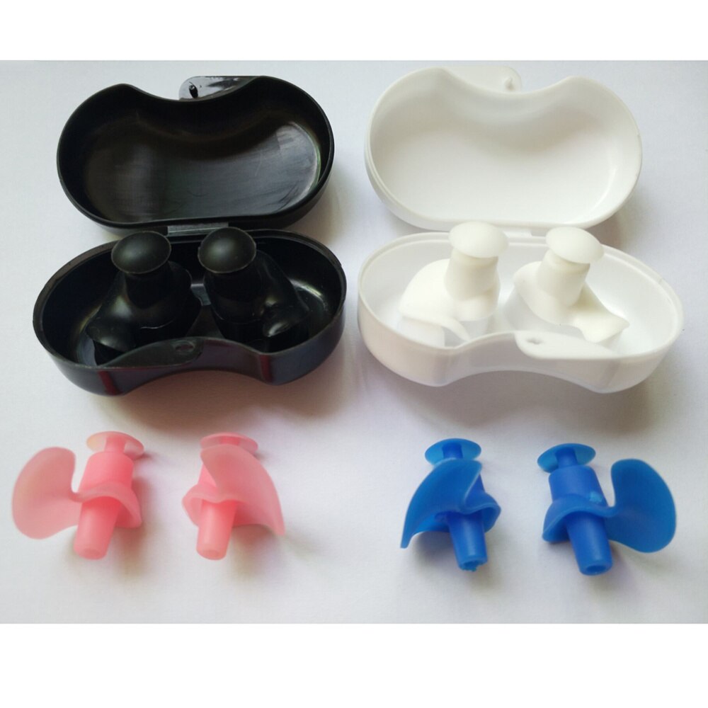 4 paar waterdichte, draagbare en duurzame oordopjes met paddestoelvormige structuur, waterdichte oordopjes voor zwemmen, kinderen