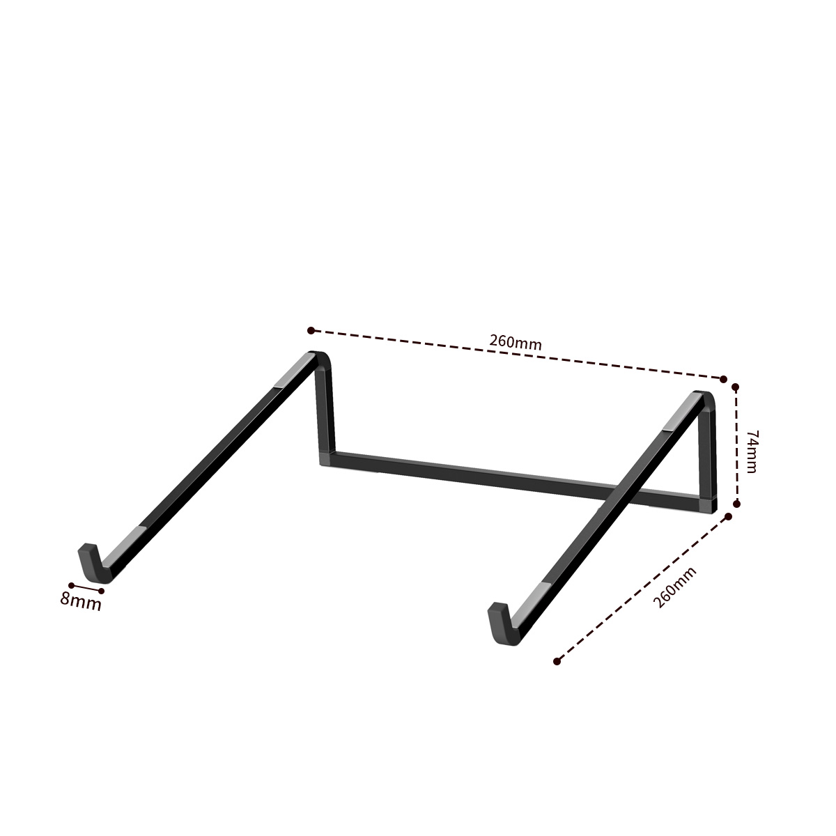 Portable Laptop Stand Aluminum Alloy Support Computer Bracket Ultra light Foldable Non-slip Notebook Holder for Macbook Air Pro