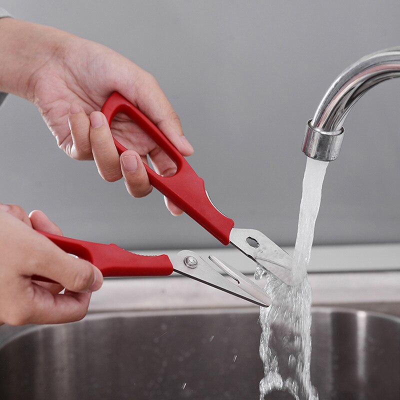 1 Uds marisco tijeras de acero inoxidable langosta pescado gambas pelador camarones cangrejo Shears Snip conchas cocina utensilios para marisco