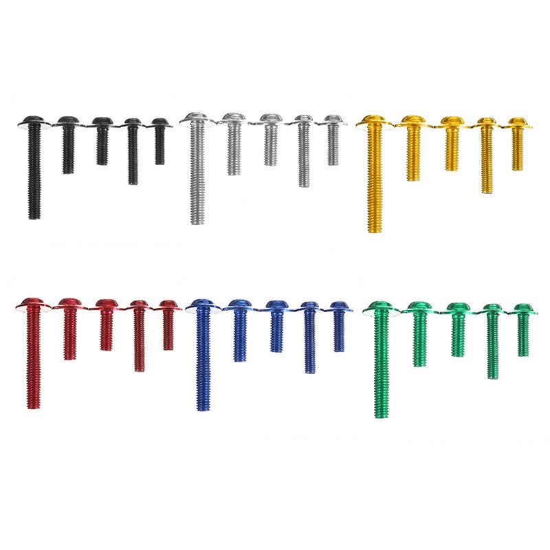 107Stck Universal- Motorrad Verkleidung Körper Schrauben Bausatz Verschluss Clips Schraube Muttern Für Kawasaki für Suzuki für Yamaha ect