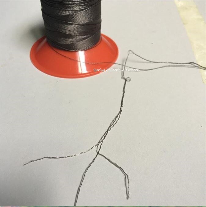 Filo da cucito in Nylon ad alta resistenza 5 colori 30s/3 500 m/bobina per tende da esterno borse filo da cucito speciale