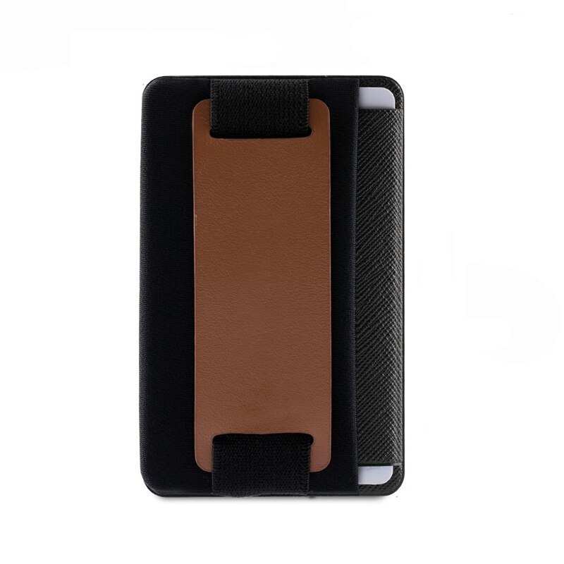 card holder Adhesive Sticker Mobile Phone Back Credit Card Holder Pouch For Cell Phone Support Card Case: 019 brown