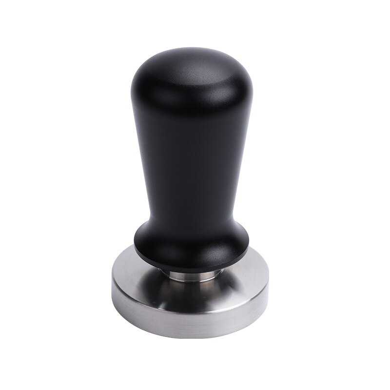 Calibrated coffee tamper 51/53/57/58mm flat base, 304 stainless steel Barista espresso tamper (black): 53mm