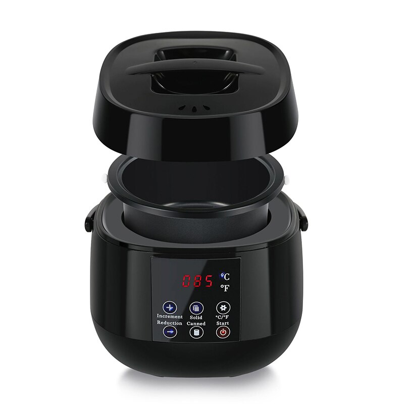 Chauffe-cire intelligent avec écran LCD, 500ml, appareil de spa pour éliminer les poils des pieds, des mains et du corps, chauffage rapide à la paraffine