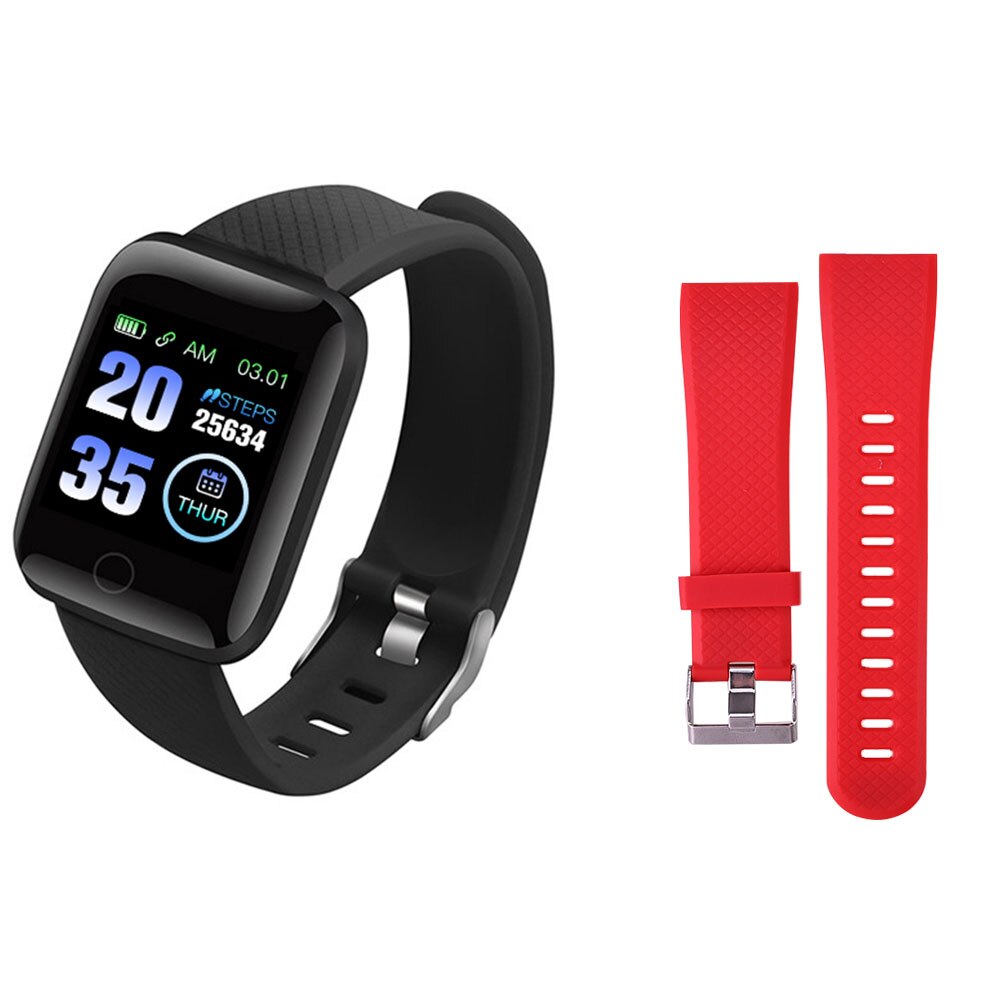 Rovtop 116 montre intelligente pour hommes mesure de la pression artérielle étanche Fitness Tracker montre moniteur de fréquence cardiaque podomètre bracelet intelligent