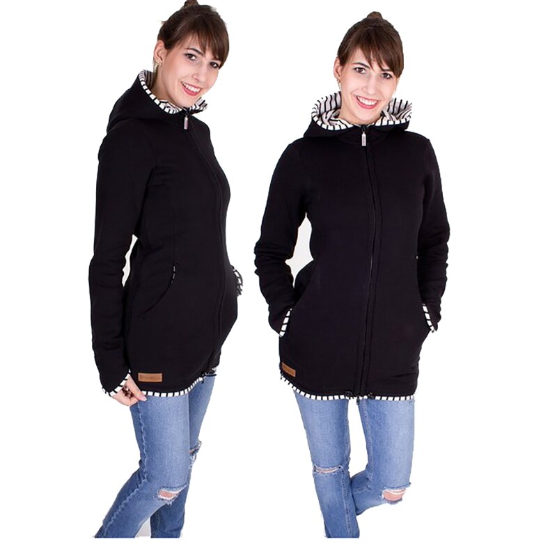 Zwangere Vrouwen Kleding Moederschap Tops Draagzak Kleding Kangoeroe Hoodies Voor Vrouwen Lange Mouwen Tops Moederschap Winter Kleding