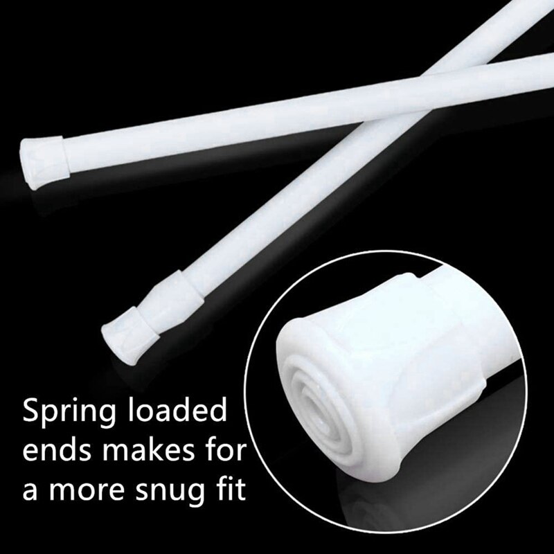 Unit 4 Rod -Tension Curtain Rod, 4 Units of Tension Rod Cabin... – Grandado