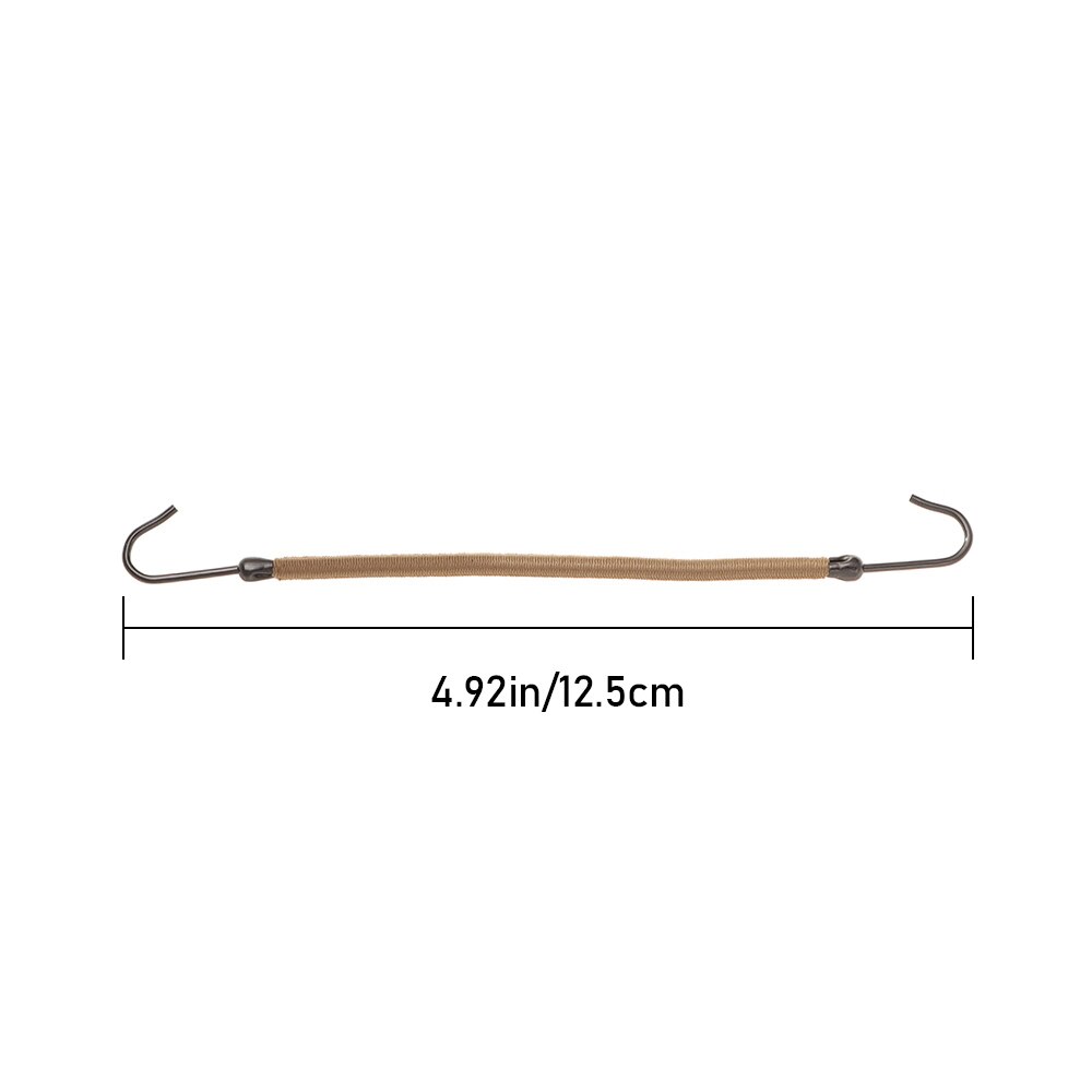 10 Pcs Paardenstaart Houder Vrouwen Elastische Haarbanden Haak Met Gom Dik Krullend Haar Black Apricot Bruin Styling gereedschap