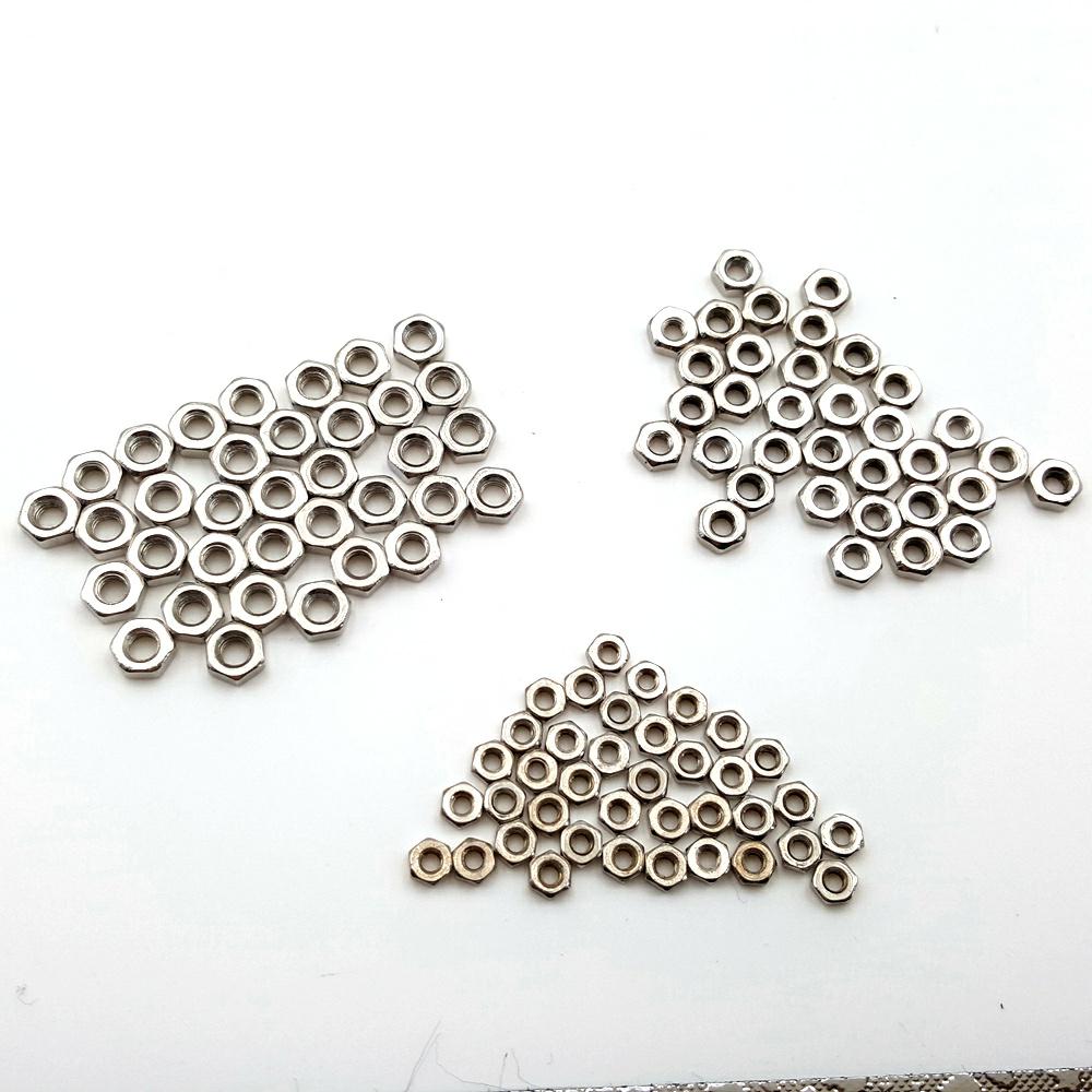 Écrous hexagonaux pour bricolage | M2 M2.5 M3 X 6MM 10MM 20MM, écrous pour usage domestique quotidien 50 pièces/lot: M2 NUTS