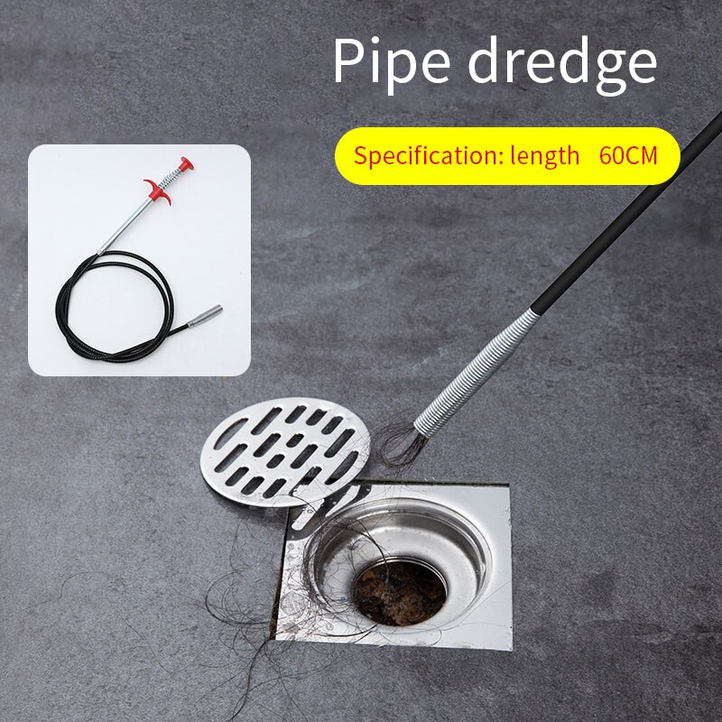 5 Pièces Outils De Dragage D'Égout Déboucheur D'évier Crochet De Nettoyage Evier Brosse De