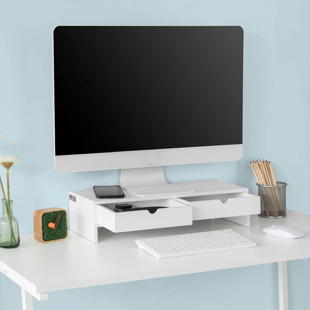 Réhausseur d'écran Support de Moniteur écran Ergonomique Support , Ordinateur Portable ou écran TV,SoBuy®BBF02-W