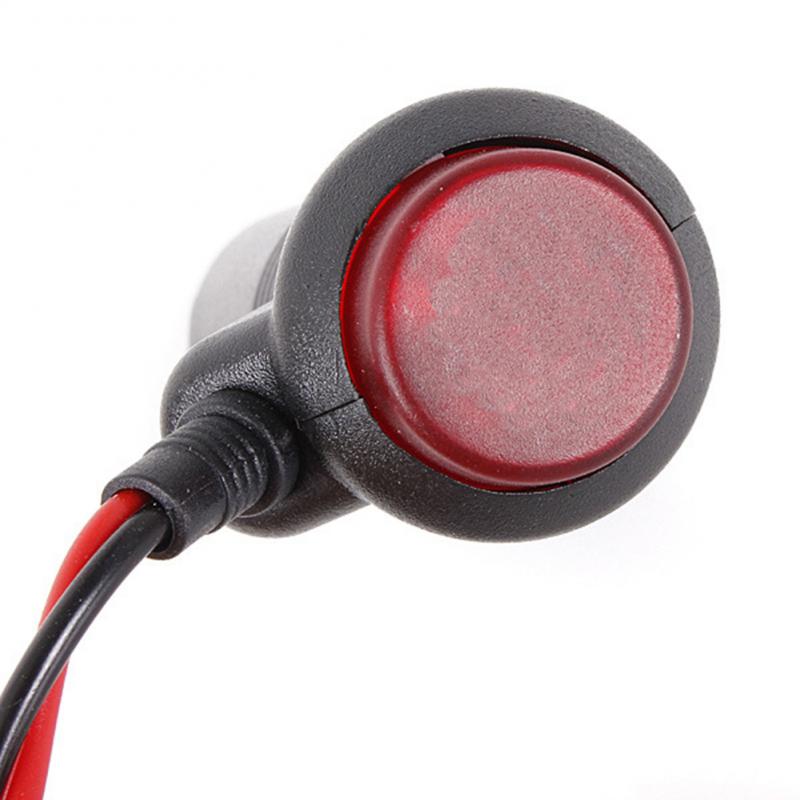 Sigarettenaansteker 1.5M Auto Adapter Oplader Sigarettenaansteker Plug Netsnoer Socket/Plug/Connector Led Schakelaar 12V 24V