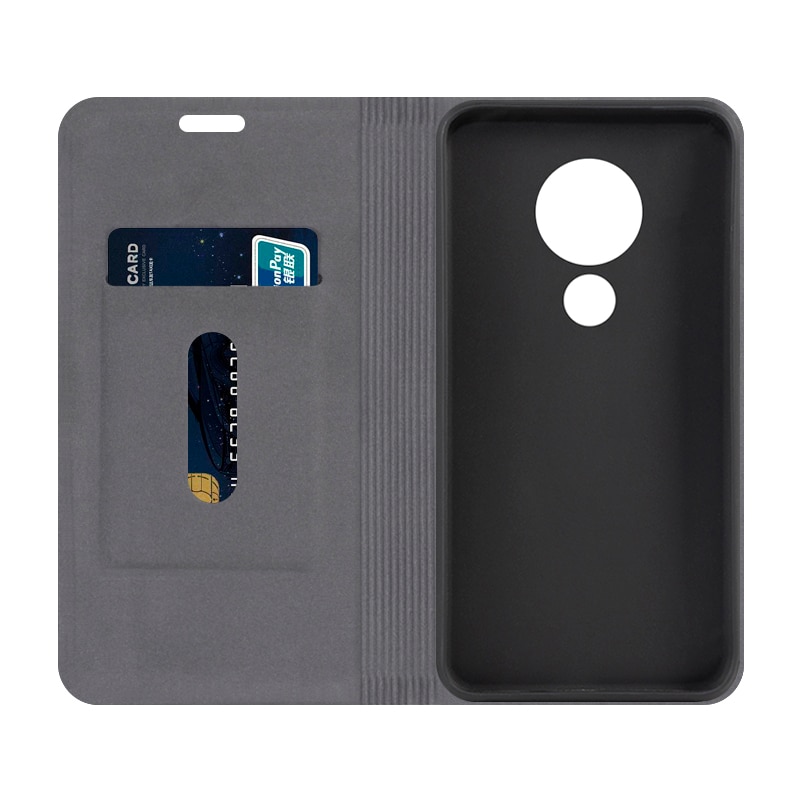PU Leather Wallet Case For Nokia 7.2 Business Phone Case For Nokia 7.2 Book Case Soft Silicone Back Cover