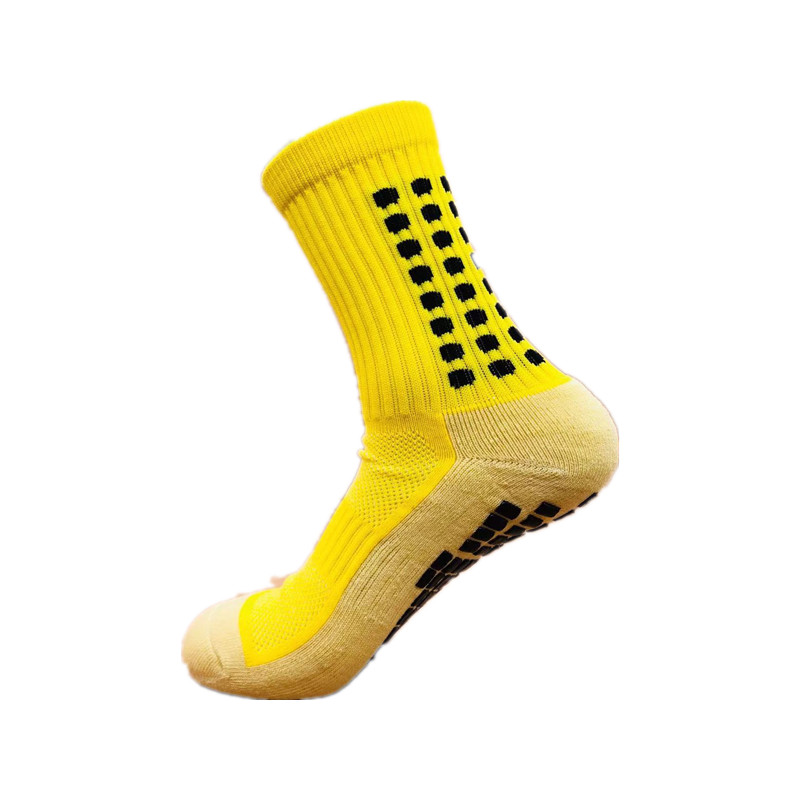 12 Colors Football Socks Anti Slip Soccer Socks Sports Socks The Same Type As The Trusox: Yellow