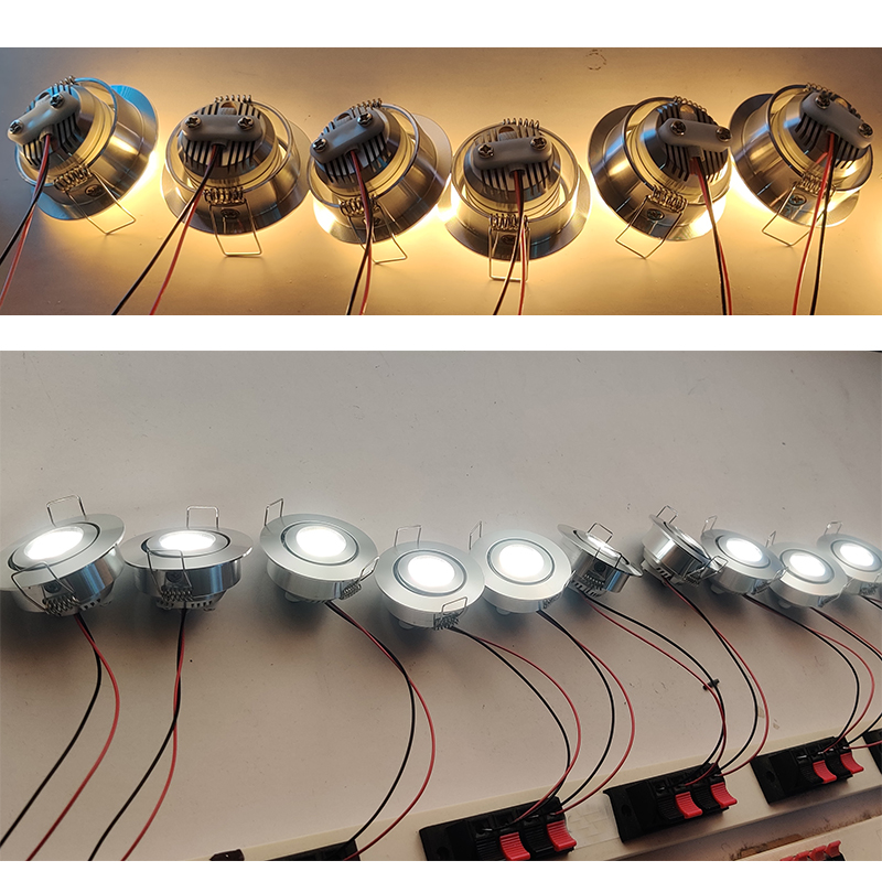 Embedded Led Ceiling Small Spotlight 12V 3W Living room Kitchen Shopping Mall Bar Display Cabinet Adjustable Angle Led Lights