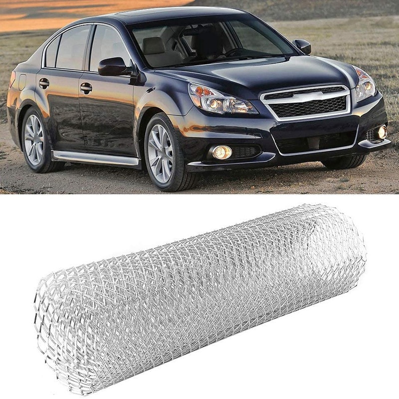 40 x 13 inch Universal Car Grille Mesh Metal Car Grille Mesh Sheet Grid Rhombic Grill Mesh Hole 8 x 16mm